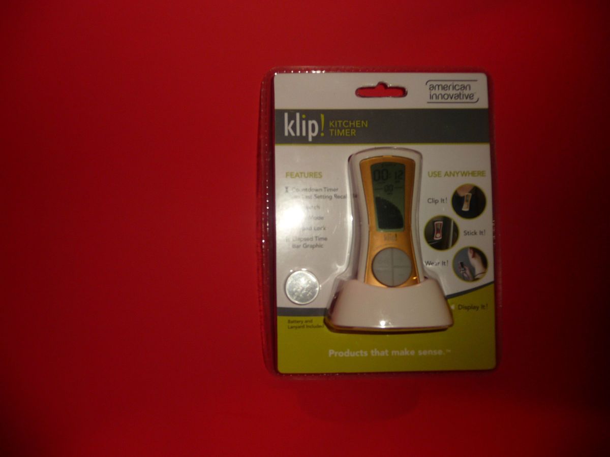 Klip American Innovative Kitchen Timer Bronze New