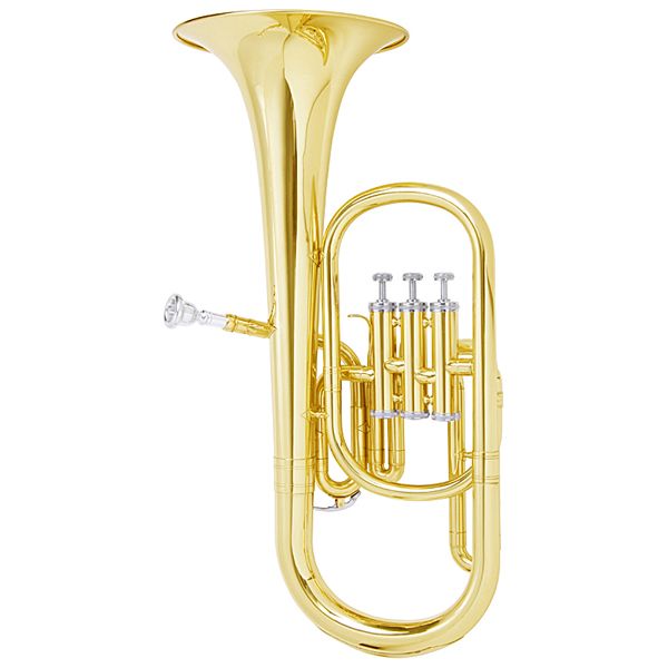 Mendini mAh L EB Alto Horn Gold Lacquered Tuner Case