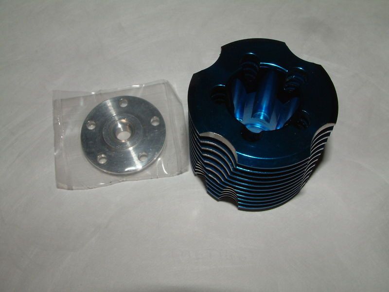 Maxx 2 5 GPM 12 Fin Head Heat Sink Alum Blue Traxxas