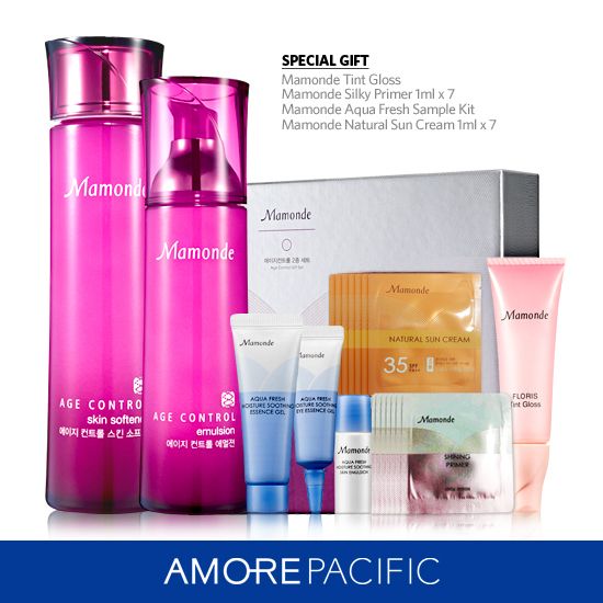 AMOREPACIFIC MAMONDE Age Control GIFT SET Skin Emulsion KOREAN 