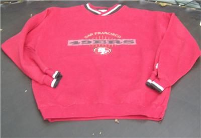 Mens Mixed lot of 3 Vtg San Francisco 49ers Sweaters and Jersey