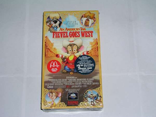 An American Tail Fievel Goes West (VHS, 1992) Factory Sealed Not for 