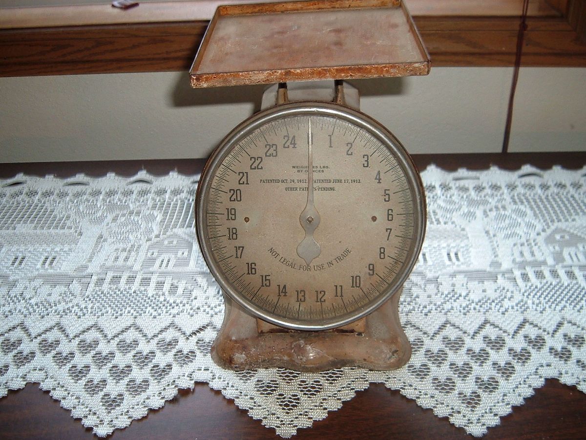 Antique American Cutlery Scale 1912 1913 Pat 0 to 25 lbs Works Great 