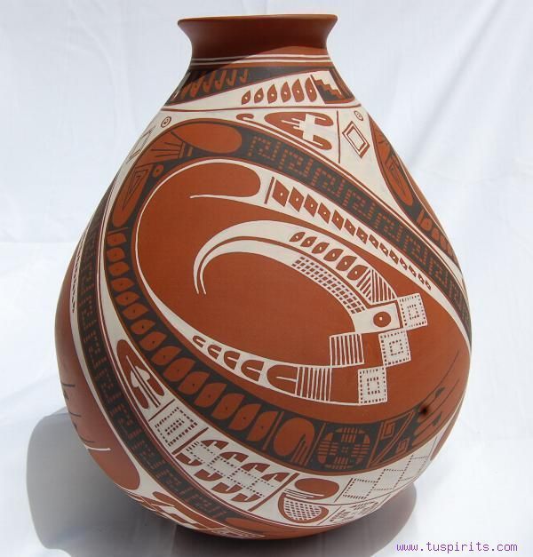 ANA Trillo Mata Ortiz Fine Museum Quality Vase Large