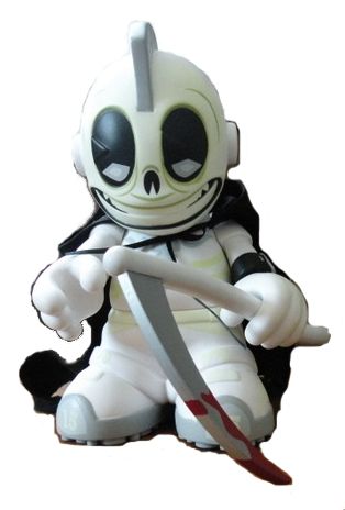 Kidrobot 15 Kidreaper Chase White Blk GID Andrew Bell