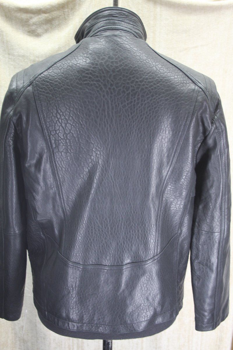 Marc New York Andrew Marc Nelson Black Leather Jacket Coat Size 