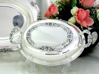 Amston Fine Silver Plate Entree Vegetable Serving Dish