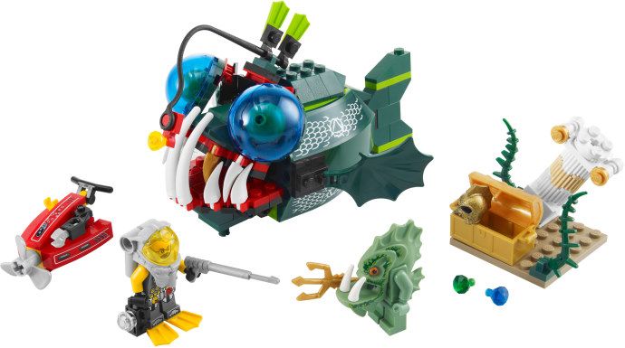 lego atlantis angler attack 7978