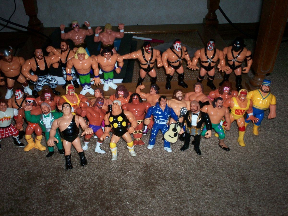   Hasbro Wrestling Action Figure Lot Dusty Rhodes Andre The Giant