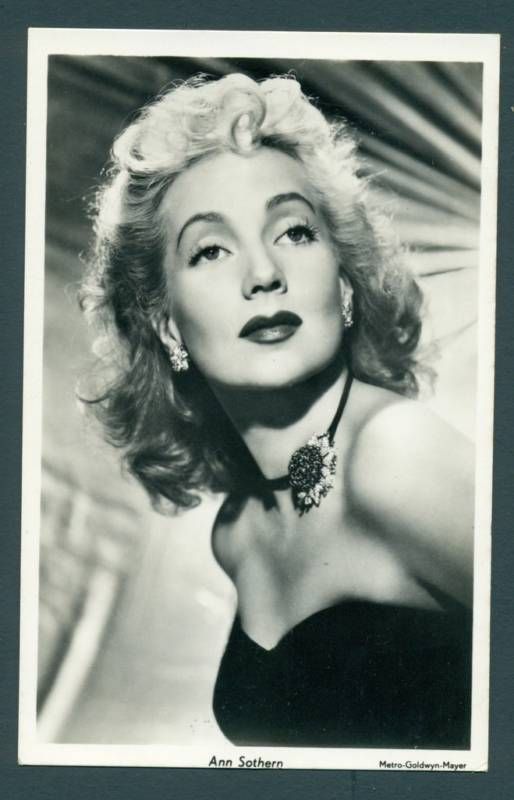 Y7841 Movie Star Real Photo Postcard Ann Sothern