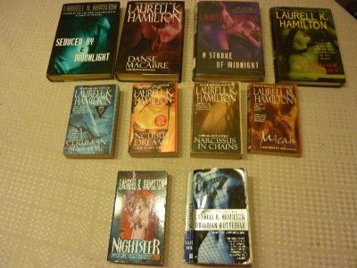   10 Book Lot 4 HC 1st Ed 6 PB Anita Blake Vampire Hunter