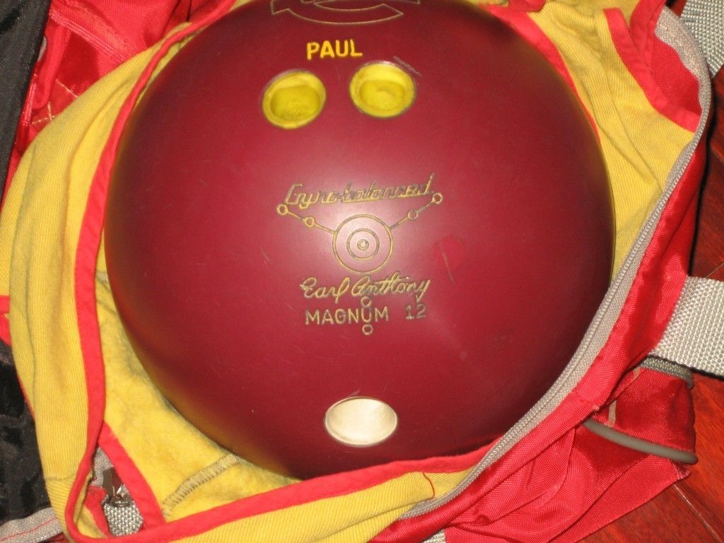 EBONITE EARL ANTHONY MAGNUM 12 BOWLING BALL 15 16 LBS BURGUNDY OXBLOOD 