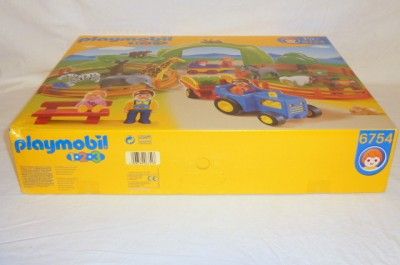 Playmobil 6754 1,2,3 Preschool Large Zoo Playset NEW MIB 1 1/2+