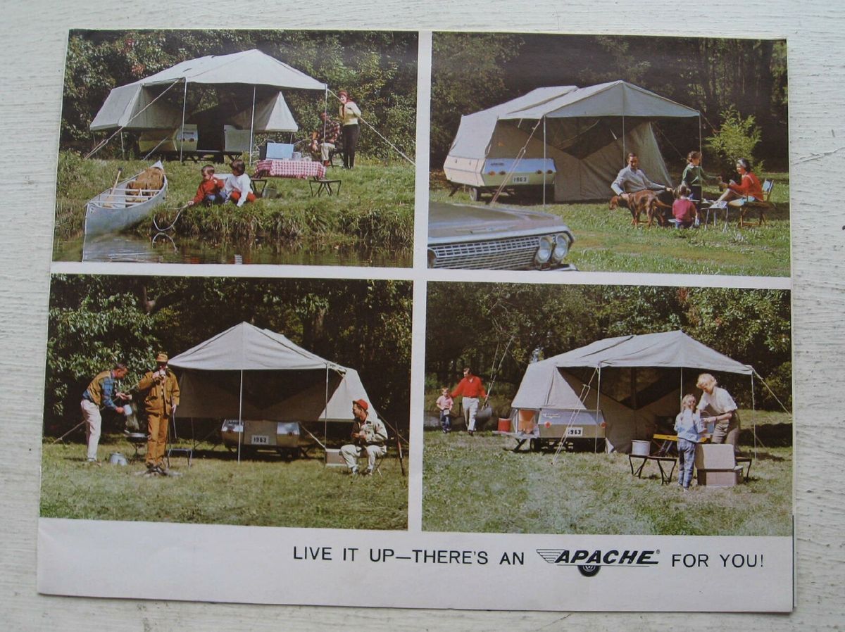 Apache Pop Up Trailer 1963 Dealer Brochure