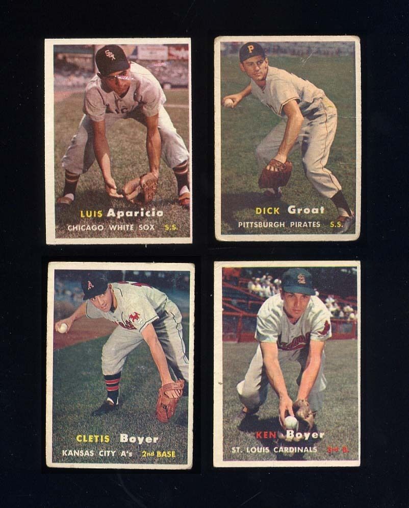 1957 Infielders Aparicio Groat Ken Cletis Boyer RC