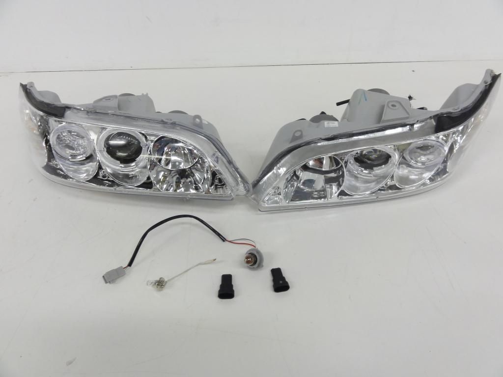 Anzo USA 121054 Honda Accord Projector w Halo Chrome Headlight 