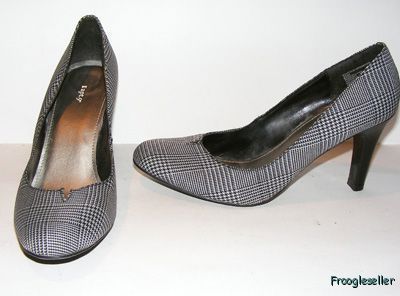 Apt 9 Womens Heels Pumps Shoes 8 5 M Black Gray Fabric