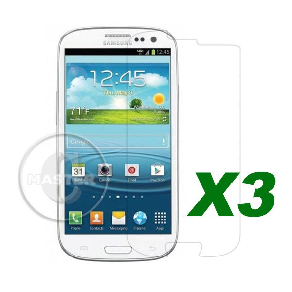 3X Anti Glare Mat Clear Screen Film Protector for Samsumg Galaxy i9300 