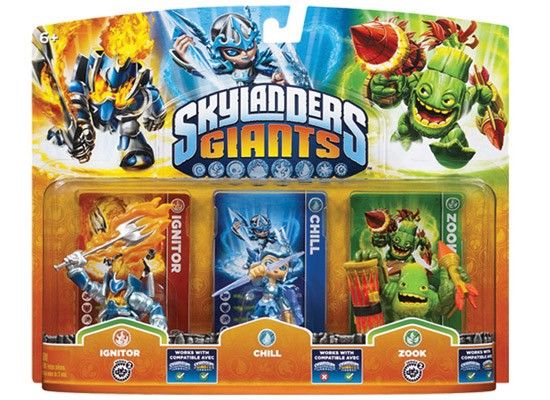 New Skylanders Giants Granite Legendary 3 Packs Series 2 Choose from 