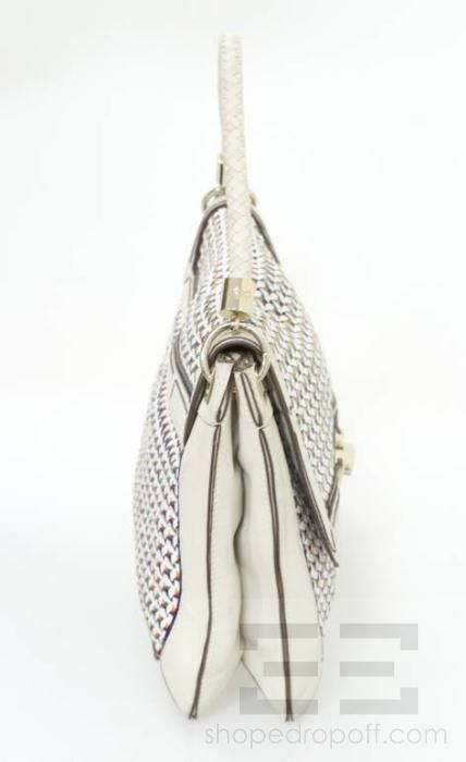 Anya Hindmarch Multicolor Woven Leather Bowery Handbag