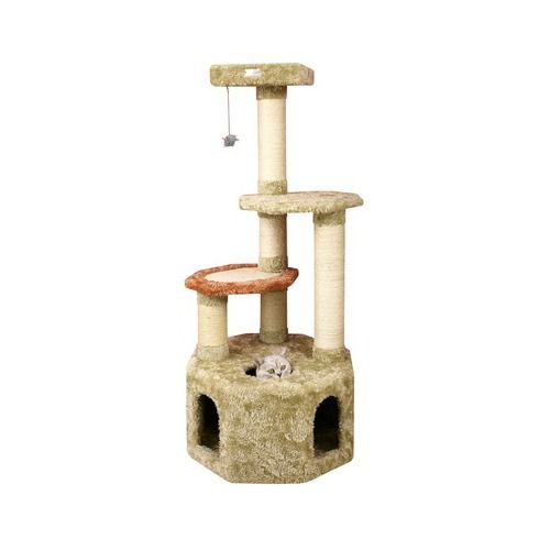 Armarkat 57 Premium Soft Heavy Cat Tree in Khaki X5703