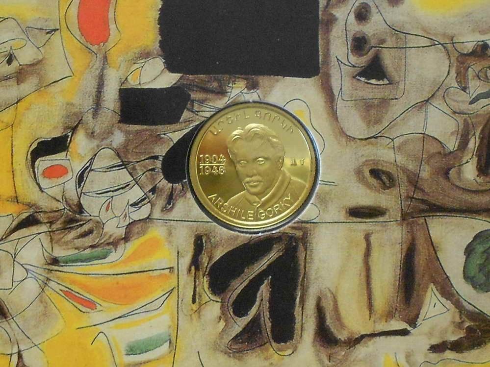 Armenia Armenian American Painter Arshile Gorky US Very RARE 999 Gold 