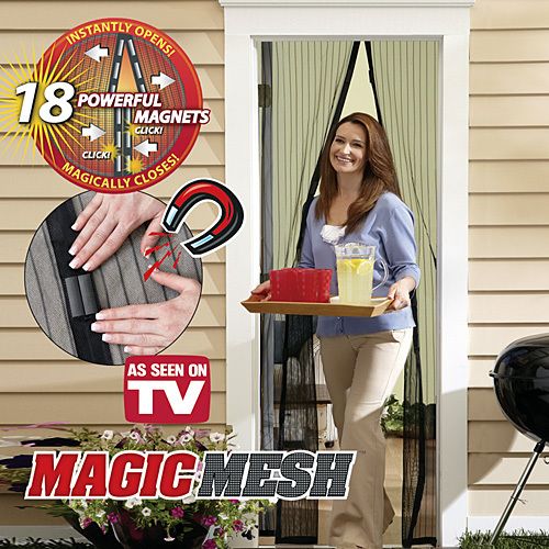 Magic Mesh Screen Door As Seen On Tv Magnetic Automatic Closing