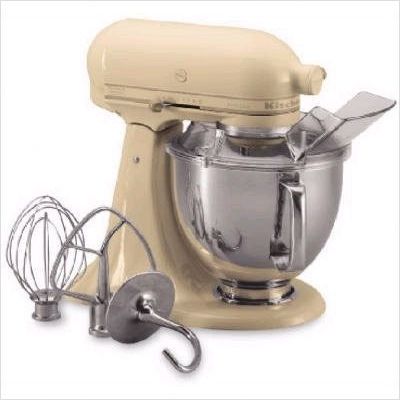 Artisan+Series+Tilt Head+Stand+Mixer+in+Almond+Cream