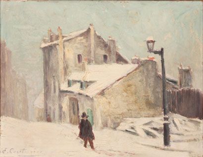   Old Oil Panting Mimi Prinson House Maurice Utrillo