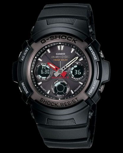 Casio Multi Band Atomic Gshock Solar Watch AWG101 1A