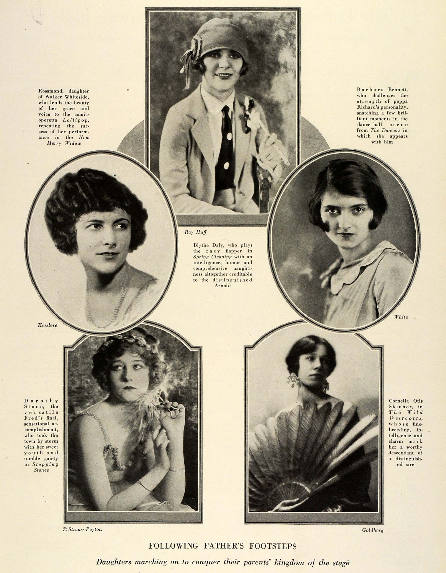   Walter Whiteside Blythe Daly Bennett Dorothy Stone Actors