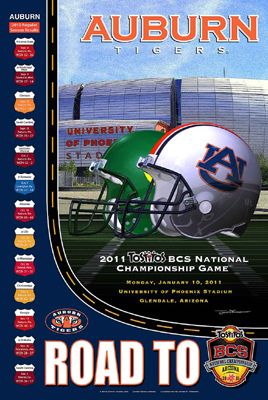 Auburn Tigers Football ROAD TO BCS 2010 11 NCAA Championship Game 