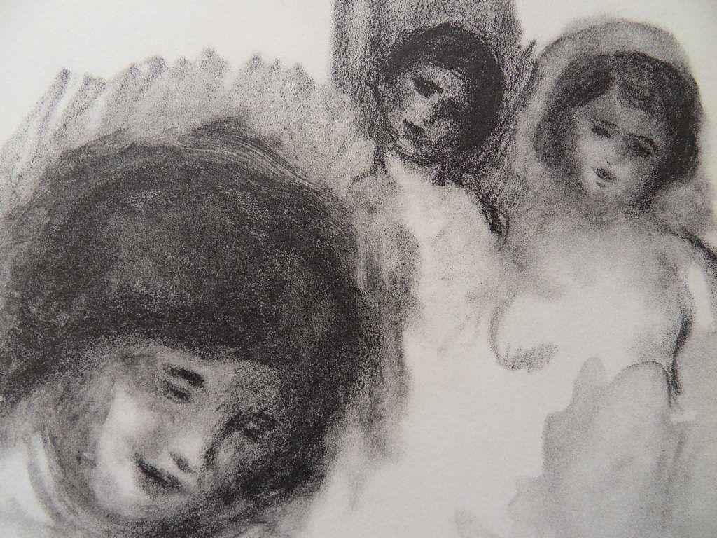 RENOIR  LITHOGRAPHIE originale SIGNEE # MOURLOT   1951