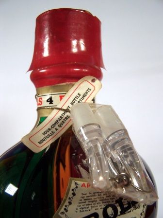 You are looking at 1 x 1968 @ BOLS 4 Quadruple Liqueur Decanter 38 Fl 