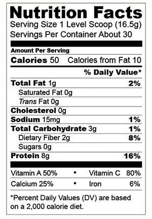   , artificial flavoring, artificial color or artificial sweeteners