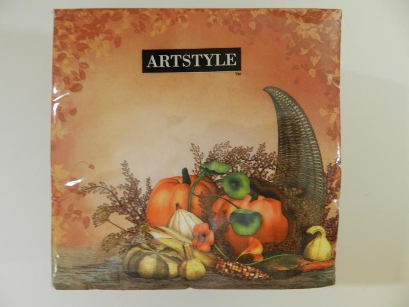 ARTSTYLE FALL LUNCHEON/DINNER PAPER NAPKINS 120CT ABUNDANCE