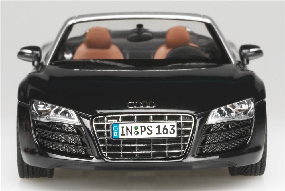 Coche Miniatura Metal Escala 1 43 Audi R8 Spyder Negro