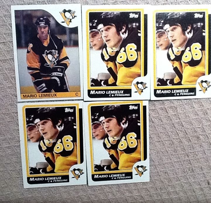 Mario Lemieux Rookie Plus 4 2nd Year Lemiieux Topps Cards