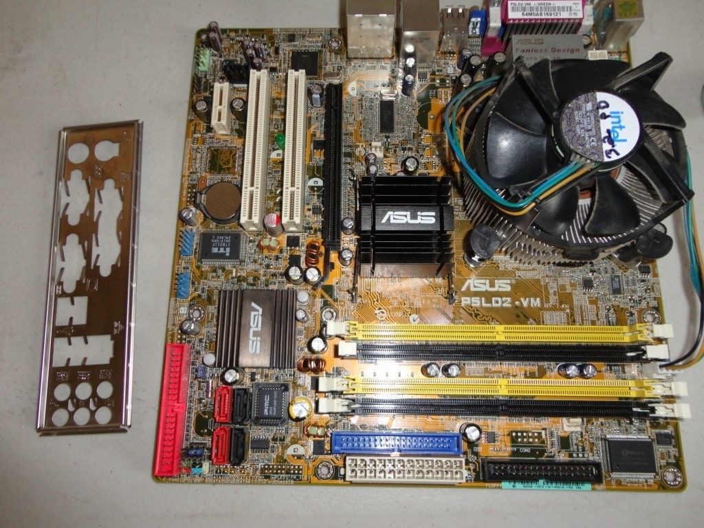 ASUS P5LD2 VM DESKTOP MOTHERBOARD WITH INTEL PENTIUM D 3.2CPU TESTED 