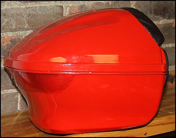   Part Sc50 RD01 Red Fiberglass Scooter Trunk with Backrest