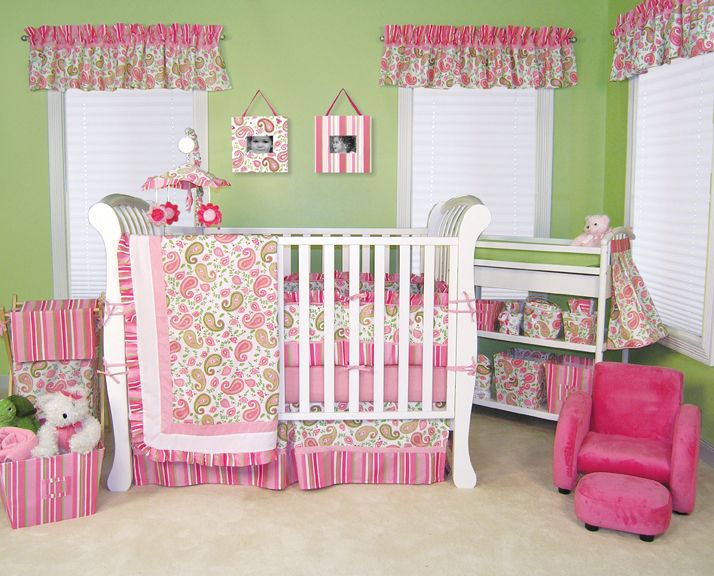 Trend Lab Paisley 4 PC Baby Nursery Crib Bedding Set