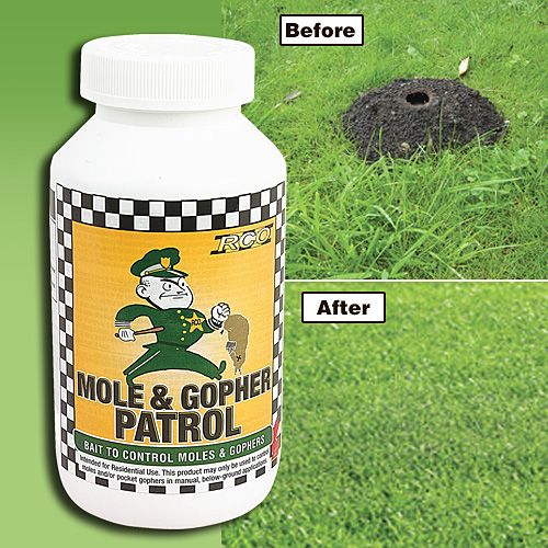 Mole and Gopher Patrol Rodent Repellant Bait 1 lb Bottle