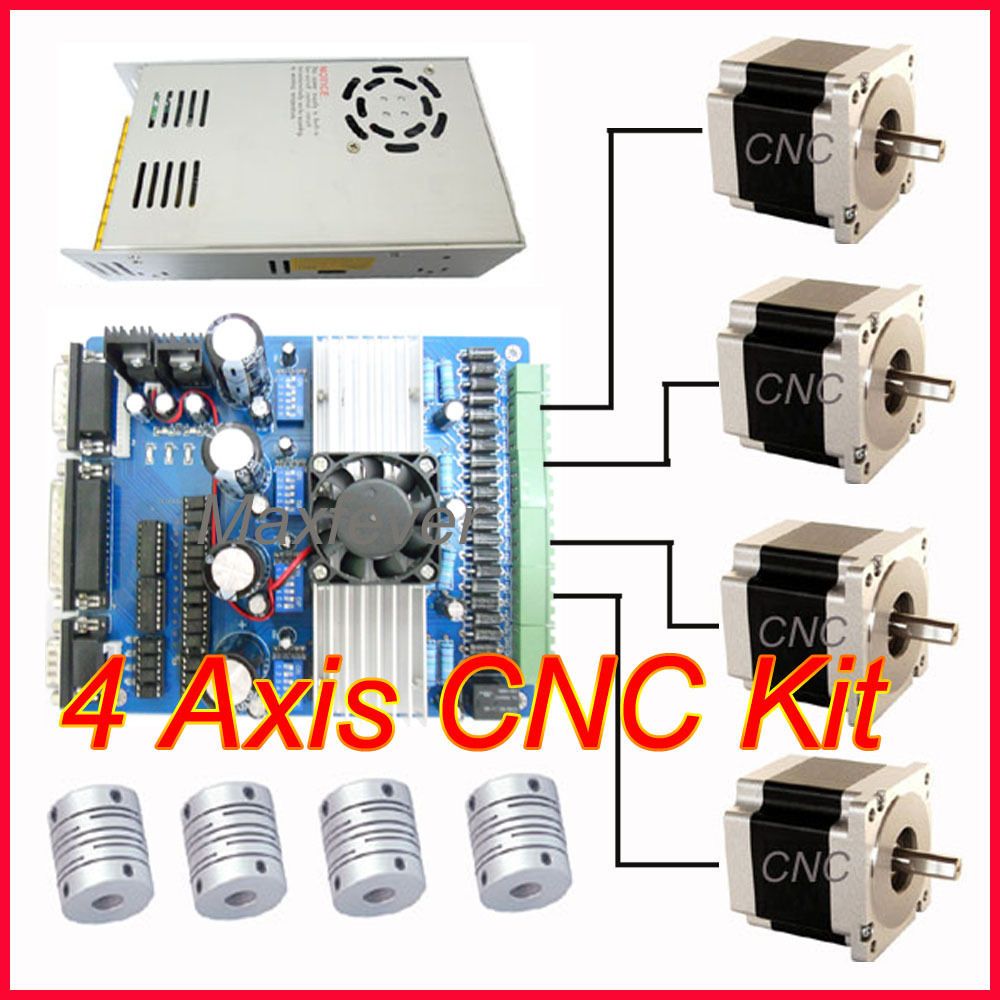 Axis TB6560 Driver NEMA 23 Stepper Motor Power Supply CNC Router Kit 