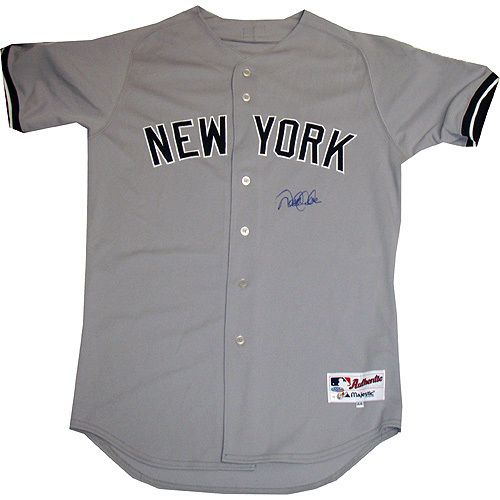 Derek Jeter Signed Authentic Away Yankees Jersey Steiner