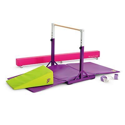 NEW McKENNA AMERICAN GIRL BALANCE BEAM BAR SET AG Gym Doll Mat 