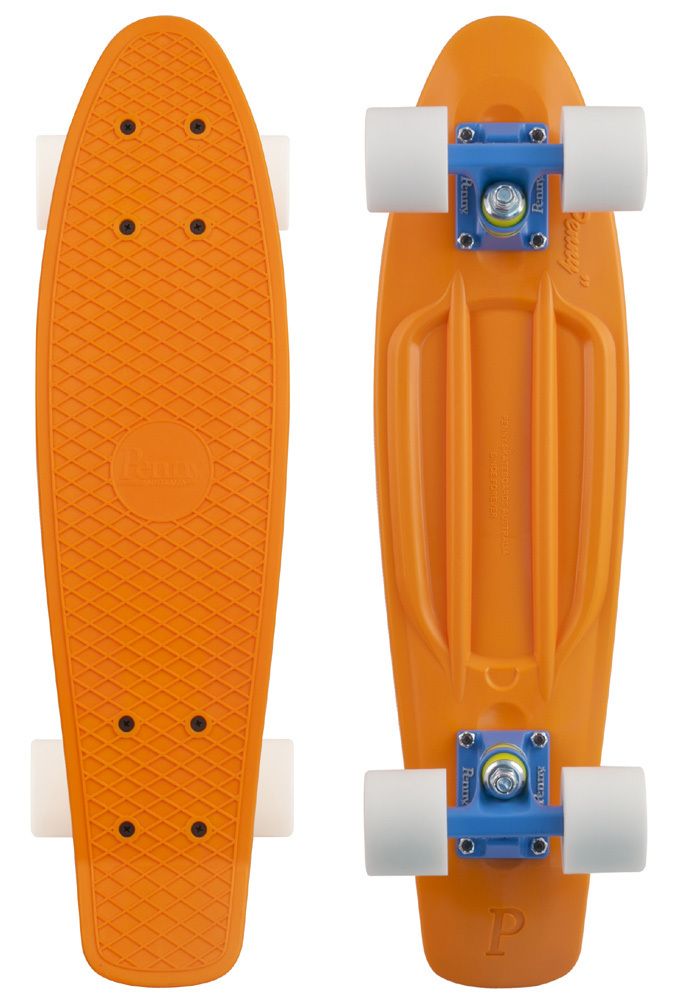 Penny The Original Plastic Banana Board Skateboard Mini Crusier Orange 