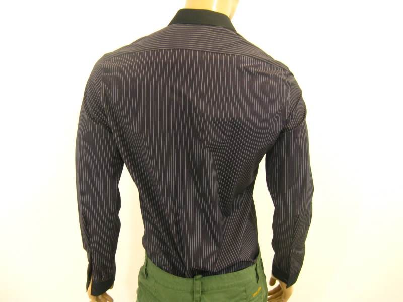 CAMICIA BALENCIAGA Tg.41 215E  40% MJ0247981 SHIRT NERO UOMO