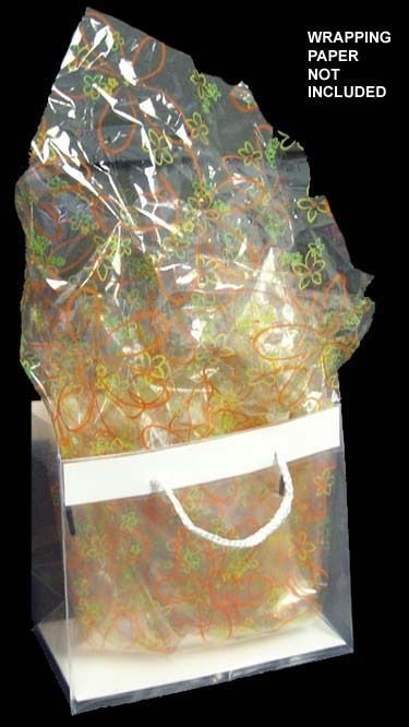 New Wholesale Lot 12 PC Gift Bags Clear Style Size Small E71421