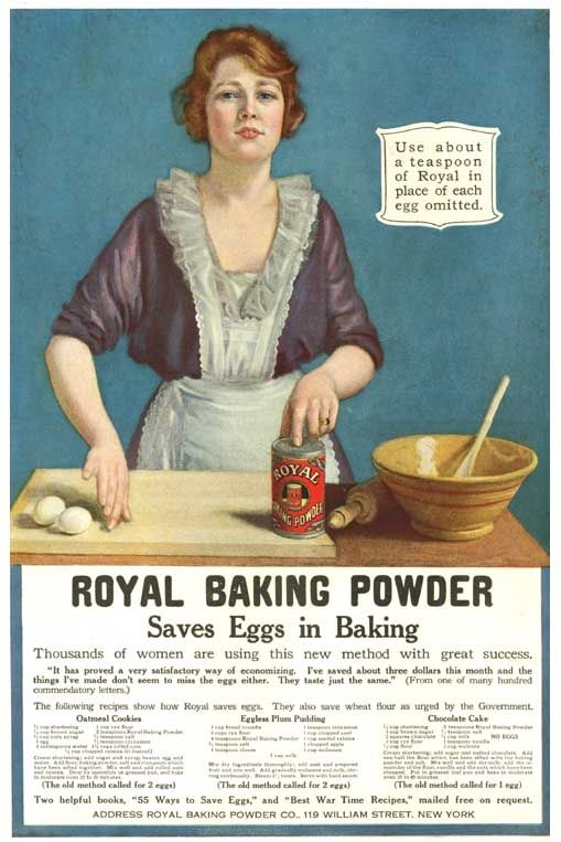   in Baking Charming 1918 Full Color Ad for Royal Baking Powder
