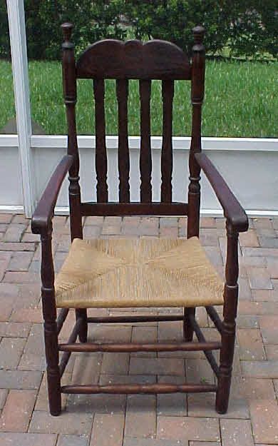 Circa 1700 Split Spindle Bannister Back Armchair